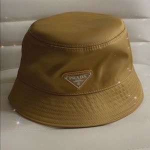 Prada bucket hat.